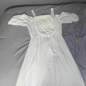 White flowy dress